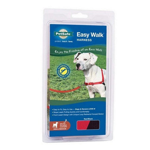 PetSafe, PetSafe Easy Walk Dog Harness, Black/Red,  SM/Medium