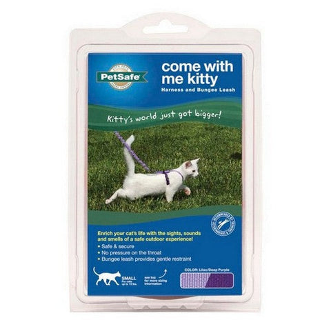 PetSafe, PetSafe Premier Come With Me Kitty Harness & Bungee Leash Combo, Lilac/Deep Purple,  1 Each / Small