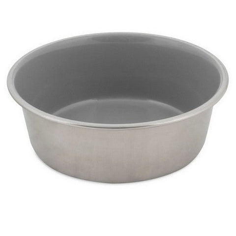 Petmate, Petmate Painted Stainless Steel Bowl, Sleet Gray,  4 Cup