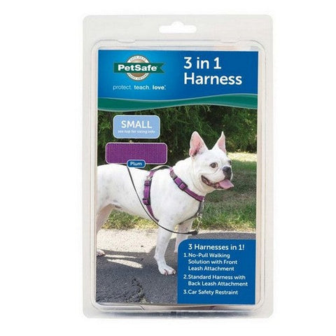 PetSafe, PetSafe 3in1 Dog Harness, Plum,  1 Each / Small