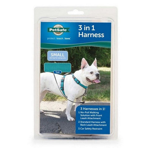 PetSafe, PetSafe 3in1 Dog Harness, Teal,  1 Each / Small