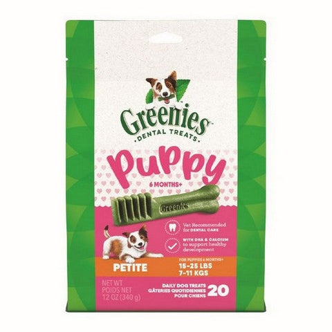 Greenies, Greenies Puppy 6+ Months Dog Dental Treats, Petite,  12 Ounces