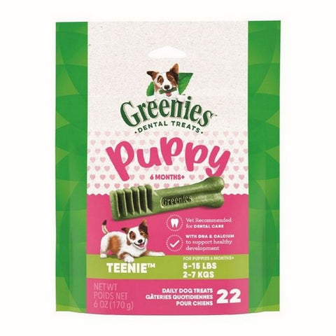 Greenies, Greenies Puppy 6+ Months Dog Dental Treats, Teenie,  6 Ounces