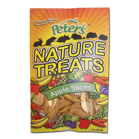 Marshall, Marshall Pet Products Peter's Apple Slice Nature Treats for Small Animals, 1 Oz