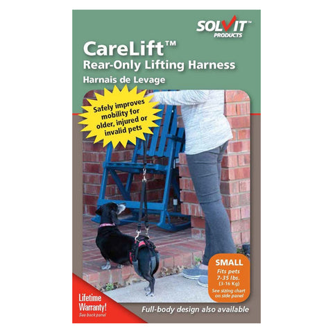 PetSafe, PetSafe CareLiftT Rear Support Dog Harness, 1 Each / Small / Black, Red