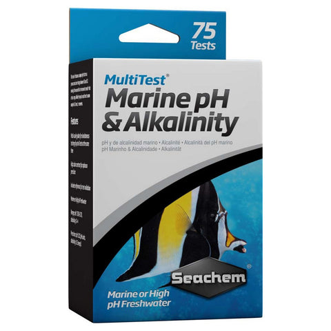 Seachem, Seachem Laboratories MultiTest Marine pH Alkalinity Test Kit, 1 Each