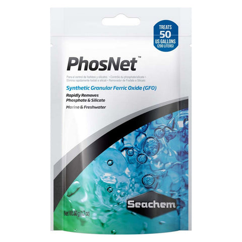 Seachem, Seachem Laboratories PhosNet Phosphate and Silicate Remover, 50 Grams