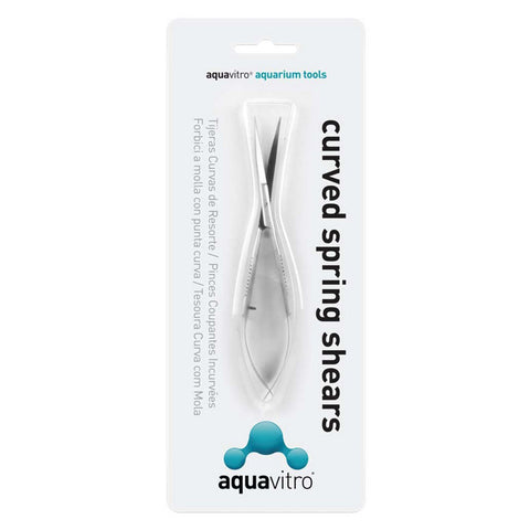 aquavitro, Aquavitro Stainless Steel Curved Spring Sheers Aquarium Tool Silver, 1 Each / 6 Inches