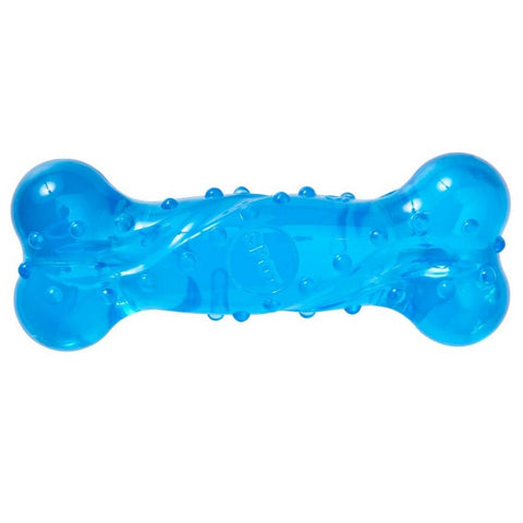 Spot, Spot Play Strong Scent-Station Bone Dog Toy Bacon, Blue,  6 Inches