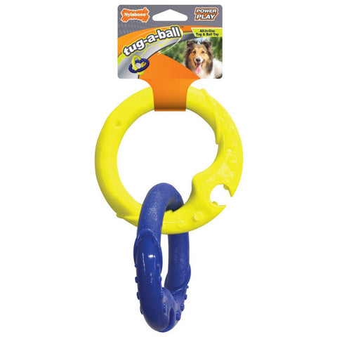 Nylabone, Nylabone Power Play Tug-a-Ball 2-in-1 Ball and Tug Toy for Dogs, 1 Each / Large / Giant, Up To 50 Lbs
