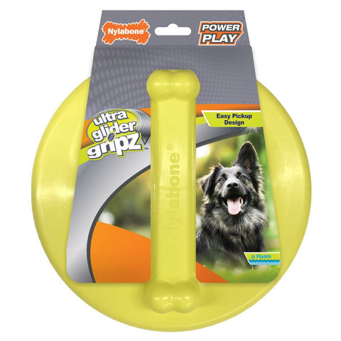 Nylabone, Nylabone Power Play Ultra Glider Gripz Dog Flying Disc, 1 Each / Large / Giant, Up To 50 Lbs