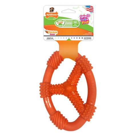 Nylabone, Nylabone Flexi Chew Oval Ring Chew Toy, 1 Each / Wolf / Medium, Up To 35 Lbs