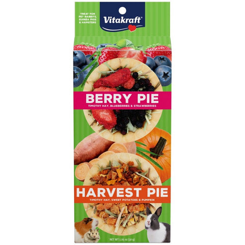 Vitakraft, Vitakraft Berry Pie & Harvest Pie Small Animal Treat, 1.05 Oz