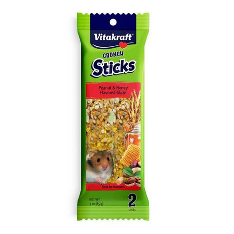 Vitakraft, Vitakraft Crunch Sticks Hamster Treats, Peanut & Honey,  3 Ounces, 2 Count