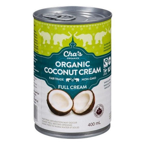 Chas Organics, Organics Coconut Cream, 400 Ml (Case Of 12)