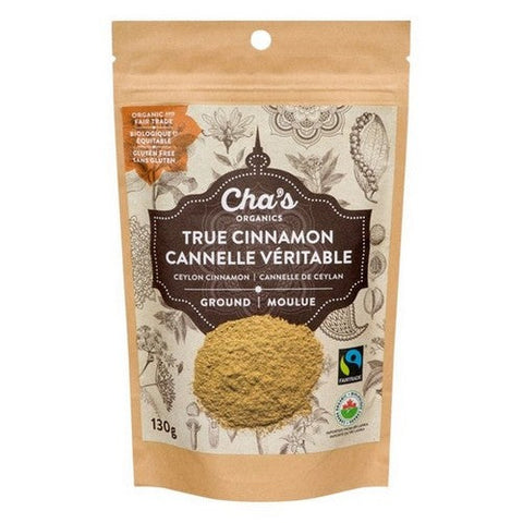 Chas Organics, Organics True Cinnamon Ground, 130 Grams (Case Of 6)