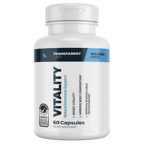 Transparent Labs, Vitality Natural Hormone Support, 60 Caps