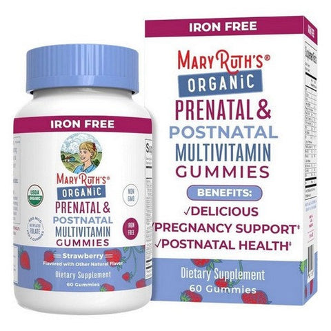 Prenatal And Postnatal Multivitamin Strawberry 60 Count by MaryRuth's