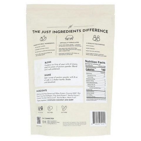Vanilla Bean Protein Powder 1.45 Lb by Just Ingredients