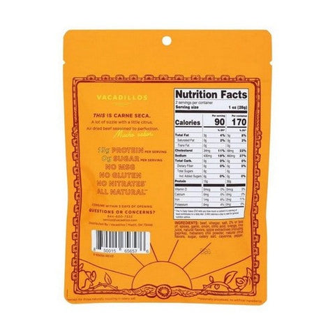 Carne Seca Habanero 2 Oz (Case Of 8) by Vacadillos