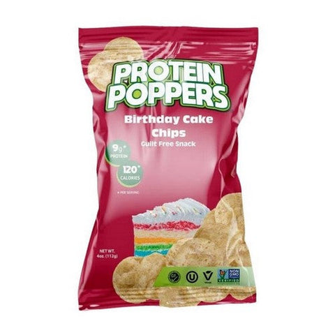 Birthday Cake Chips 4 Oz (Case Of 8) by Protein Poppers