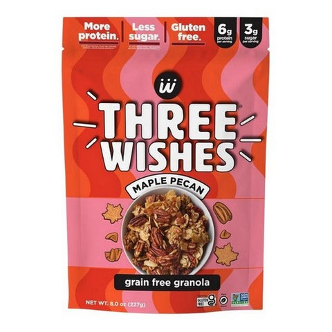 Maple Pecan Granola 8 Oz (Case Of 8) by Three Wishes