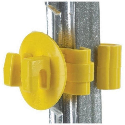 Dare, Snug T-Post Insulator, 25 Pack,Yellow