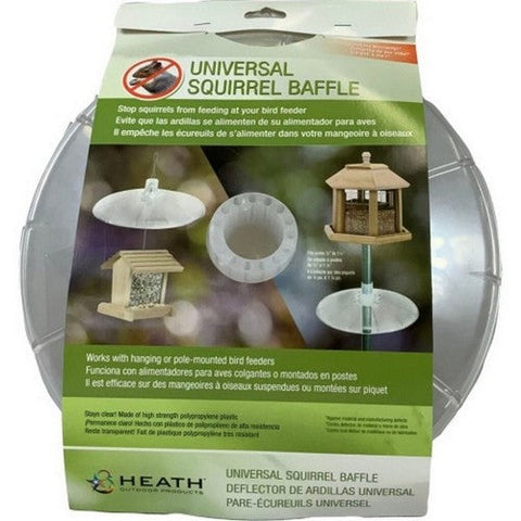 Heath, Mounting Squirrel Baffle, UNIV,Clear