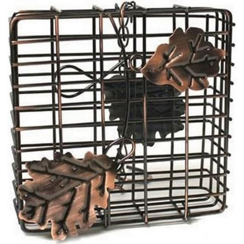 Heath, Copper Leaf Suet Cake Feeder, 1 CAKE CAP,Copper