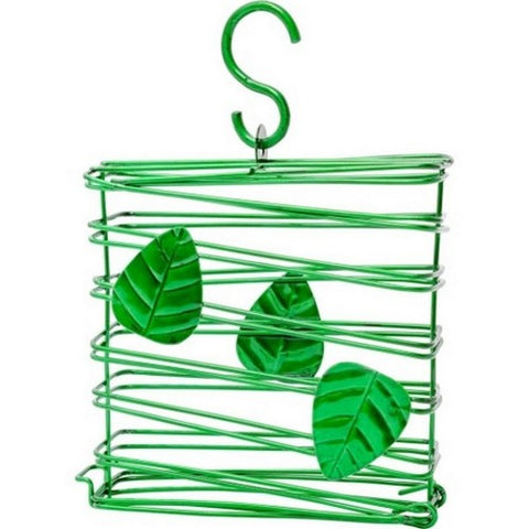 Heath, Tuscan Vine Metal Suet Cake Feeder, 1 CAKE CAP,Green