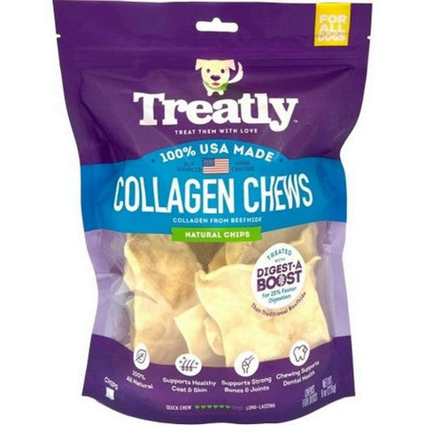 Treatly, Treatly Usa Collagen Chips, 8 Oz, Natural
