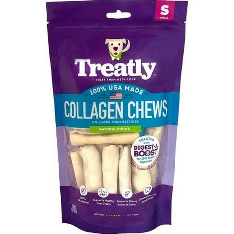 Treatly, Treatly Usa  Collagen Chip Rolls, 8 Oz / Small, Natural