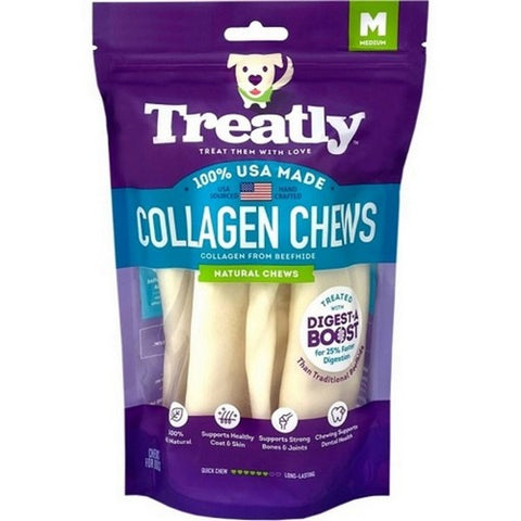 Treatly, Treatly Usa Collagen Wraps, 6 IN-4 Pack,Natural