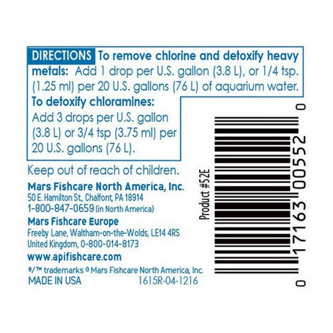 API, API Tap Water Conditioner, 1 Oz