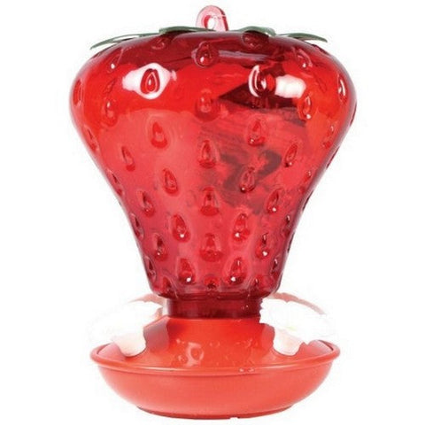 Audubon, Strawberry Plastic Hummingbird Feeder, 40 Oz CAP, Red