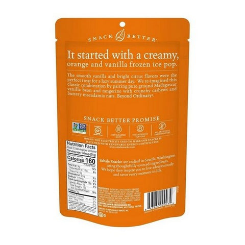 Glazed Tangerine Vanilla Cashew Macadamia Mix 4 Oz (Case Of 6) by Sahale Snacks