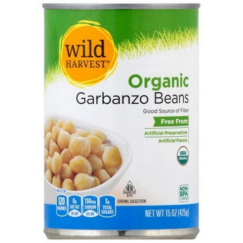 Wild Harvest, Organic Garbanzo Beans, 15 Oz (Case Of 12)