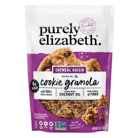 Oatmeal Rasin Granola Cookie 11 Oz (Case Of 6) by Purely Elizabeth
