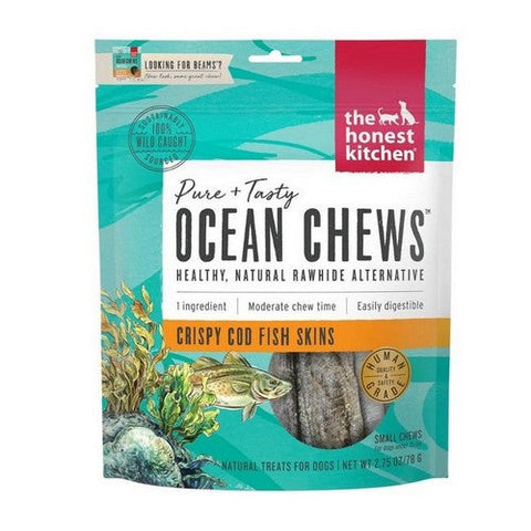 Ocean Chews Crispy Cod Fish Skins Dog Treats 2.75 Oz (Case Of 6) by The Honest Kitchen