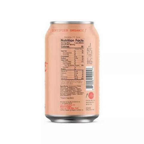 De La Calle, Fermented Beverage Tepache Grapefruit Lime, 12 Oz (Case Of 12)