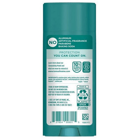 Tom's Of Maine, Aluminum Free Wild Lavender Scent Deodorant, 3.25 Oz (Case Of 6)