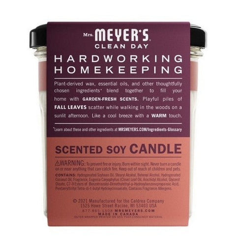 Mrs. Meyer's, Candle Soy Fall Leaves, 7.2 Oz (Case Of 6)