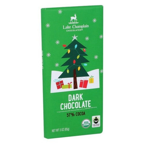 Organic Bar Dark Chocolate 57% Cocoa 3 Oz (Case Of 12) by Lake Champlain