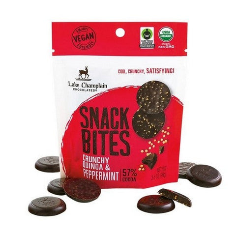 Snack Bites Peppermint Holiday 3.5 Oz (Case Of 12) by Lake Champlain