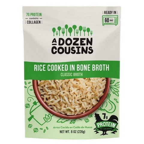 Classic Chicken In Bone Broth Rice 8 Oz (Case Of 6) by A Dozen Cousins
