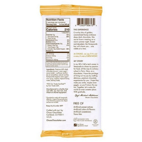 Honeycomb Chocolate Bar 2.8 Oz (Case Of 12) by Chuao Chocolatier