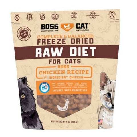 Freeze Dried Raw Diet Chicken Nuggs 9 Oz (Case Of 5) by Boss Cat