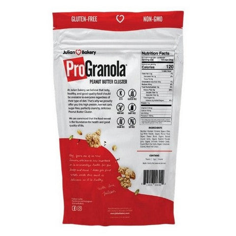 ProGranola Peanut Butter Cluster 9 Oz (Case Of 6) by Julian Bakery