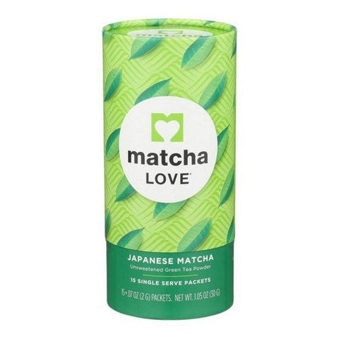 Tea Unsweetened Matcha Powder Canister 0.07 Oz X 15 Count (Case of 6) by Matcha Love