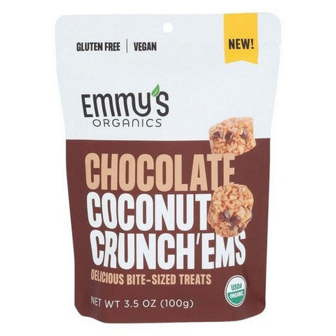 Chocolate Coconut Treats 3.5 Oz (Case Of 6) by Emmys Organics